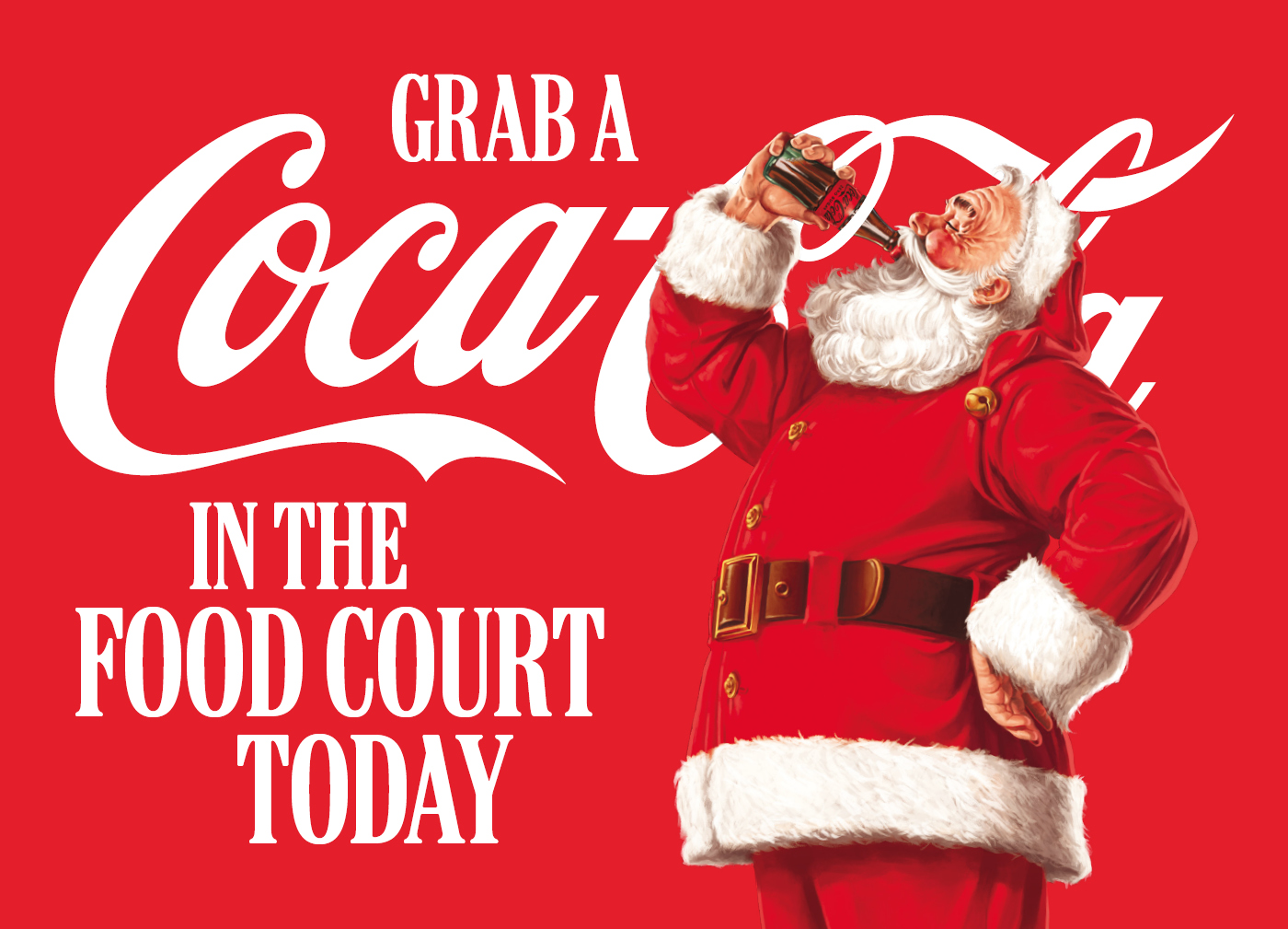 Grab a Coke in the Food Court | Banner