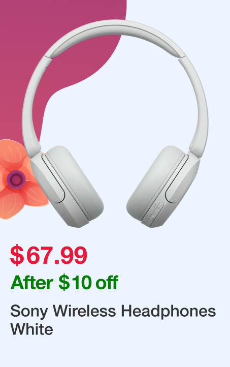 Sony Wireless Headphones White