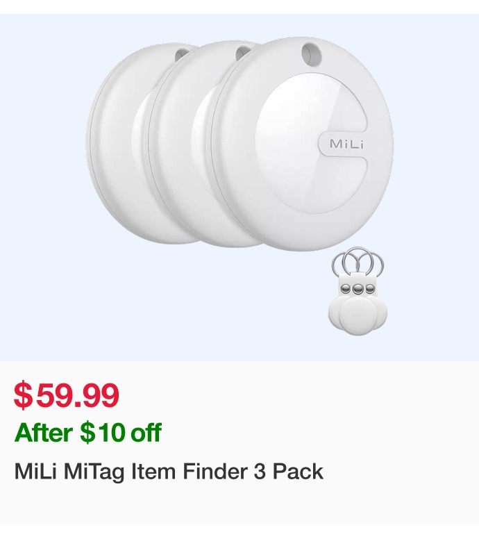 MiLi MiTag Item Finder 3 Pack HD-P16W3