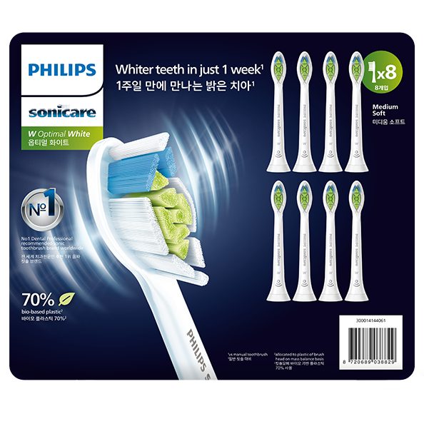 Philips W2 Replacement Brush Heads 8 pack