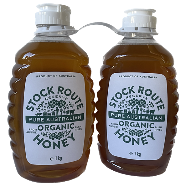 Stock Route Australian Organic Honey 2 x 1kg