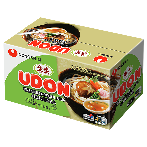 Nongshim Udon Noodle Bowl 6 x 276g