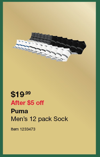 Puma Men’s 12 pack Sock