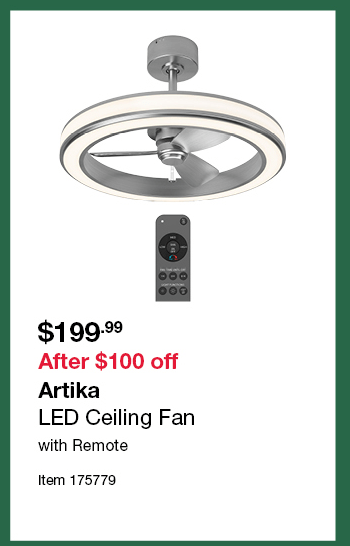 Artika LED Ceiling Fan with Remote