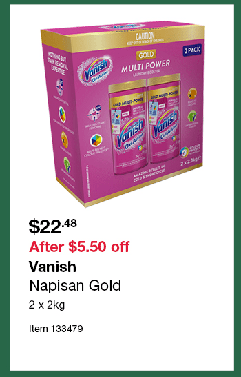 Vanish Napisan Gold 2 x 2kg