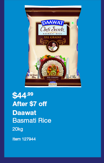 Daawat Basmati Rice 20kg
