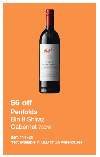 Penfolds Bin 8 Shiraz Cabernet 750ml