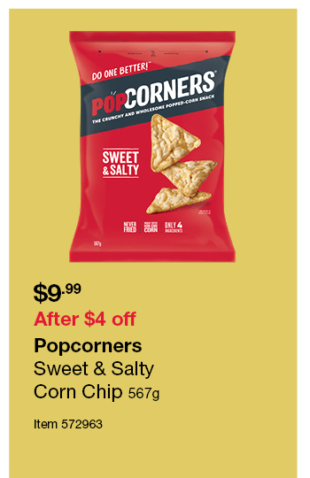 Popcorners Sweet & Salty Corn Chip 567g