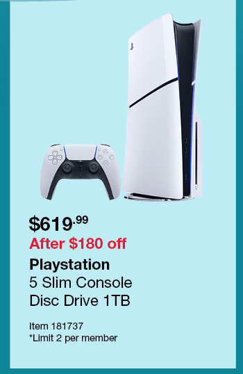 Playstation 5 Slim Console Disc Drive 1TB