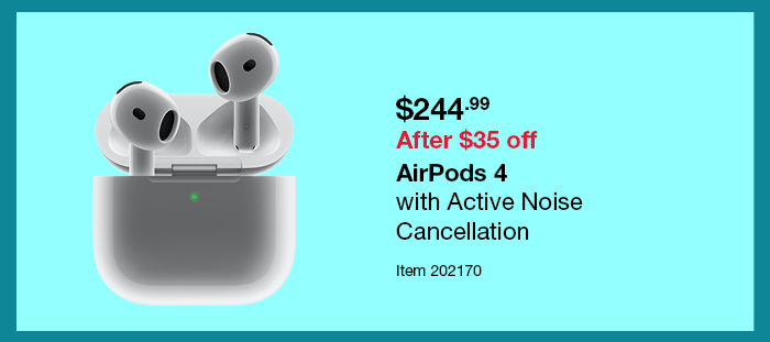 AirPods 4 with Active Noise Cancellation