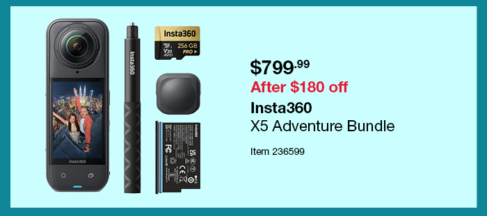 Insta360 X5 Adventure Bundle