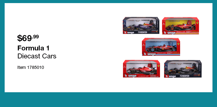 Formula 1 Diecast Cars