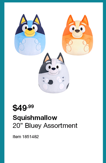 Squishmallow 20” Bluey Assortment