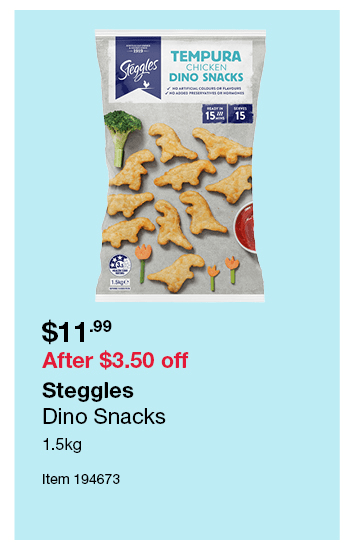 Steggles Dino Snacks 1.5kg