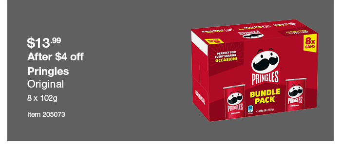 Pringles Original 8 x 102g