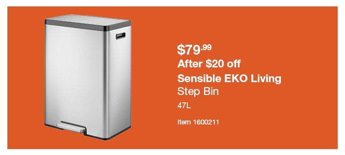 Sensible EKO Living Step Bin 47L