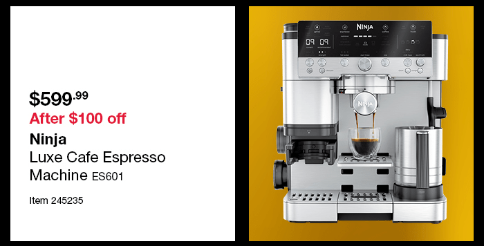 Ninja Luxe Cafe Espresso Machine ES601