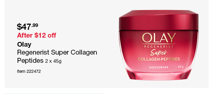 Olay Regenerist Super Collagen Peptides 2 x 45g