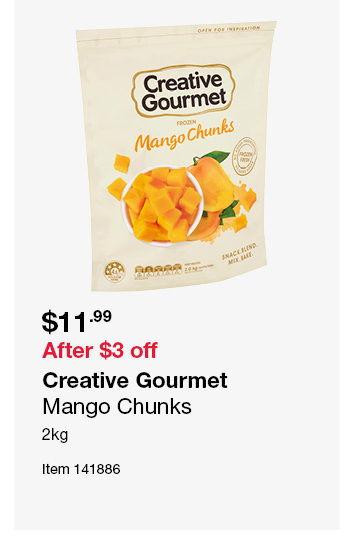 Creative Gourmet Mango Chunks 2kg