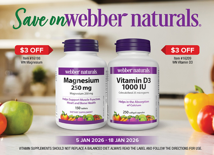 Save On Webber Naturals | Banner