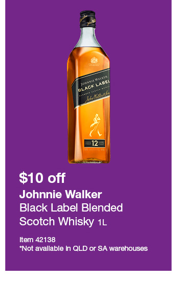 Johnnie Walker Black Label Blended Scotch Whisky 1L