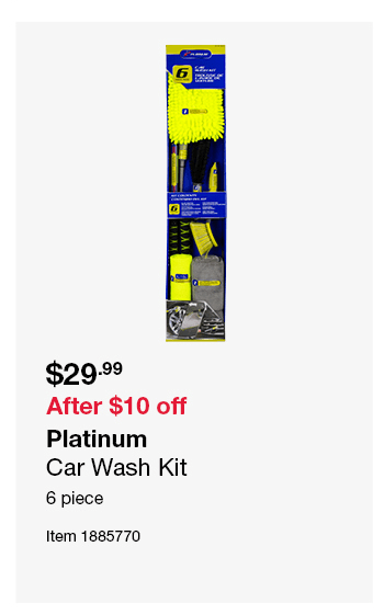 Platinum Car Wash Kit 6 piece