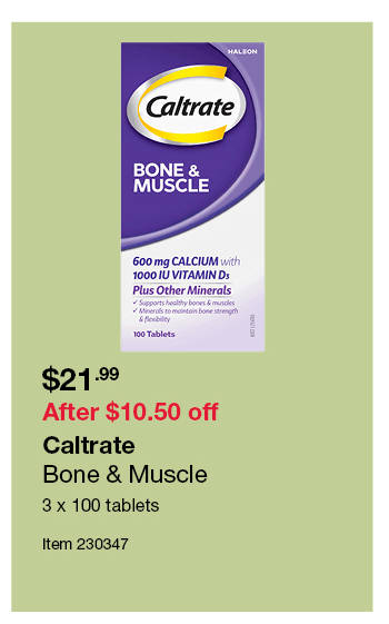 Caltrate Bone & Muscle 3 x 100 tablets