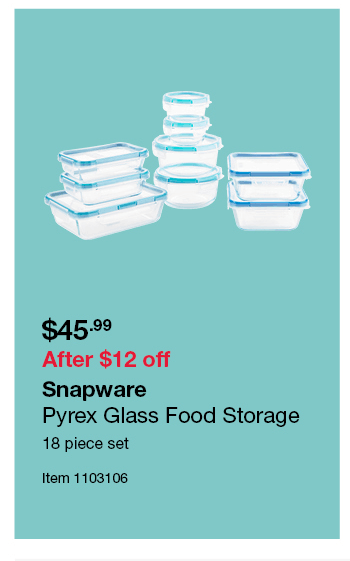 Snapware Pyrex Glass Food Storage 18 piece set