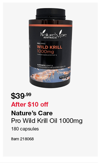 Nature’s Care Pro Wild Krill Oil 1000mg 180 capsules