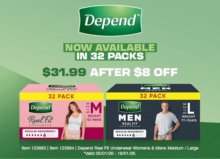 Depend | Banner