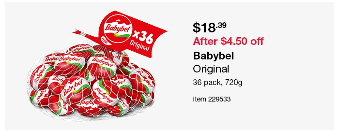 Babybel Original 36 pack, 720g