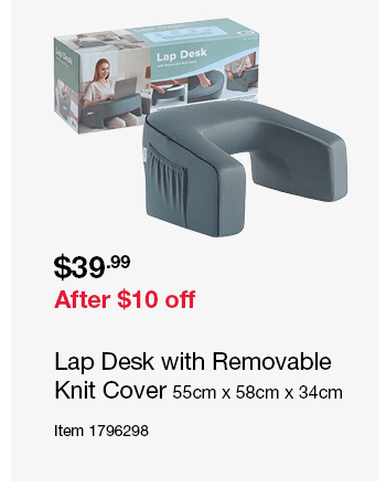 Lap Desk with Removable Knit Cover 55cm x 58cm x 34cm
