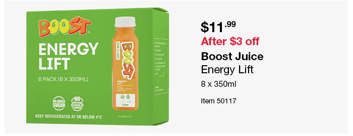 Boost Juice Energy Lift 8 x 350ml