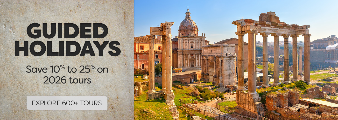 2026 Guided Holidays save 10%-25%