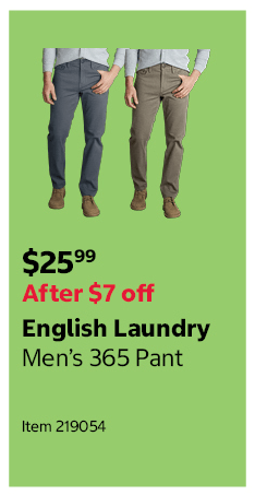 English Laundry Men’s 365 Pant