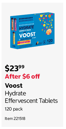 Voost Hydrate Effervescent Tablets 120 pack