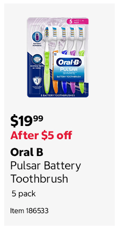 Oral B Pulsar Battery Toothbrush 5 pack
