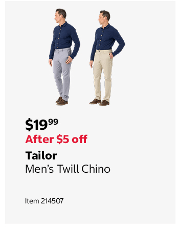 Tailor Men’s Twill Chino