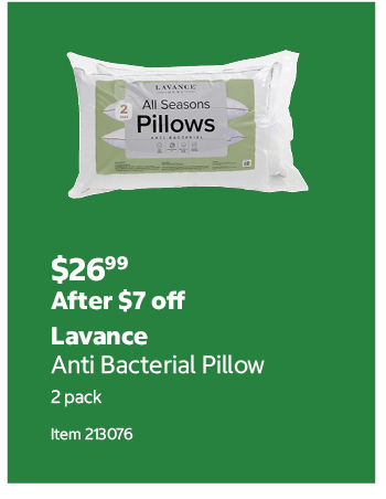 Lavance Anti Bacterial Pillow 2 pack