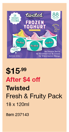 Twisted Fresh & Fruity Pack 18 x 120ml