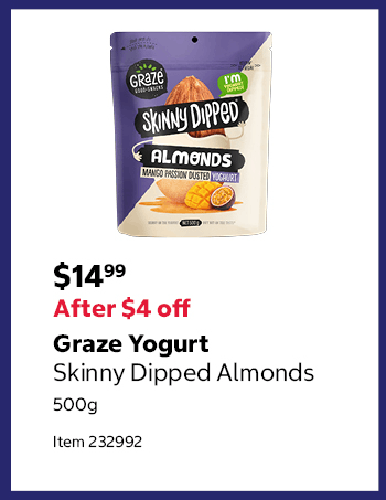 Graze Yogurt Skinny Dipped Almonds 500g