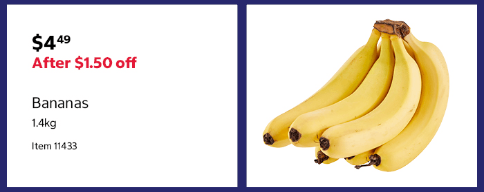  Bananas 1.4kg