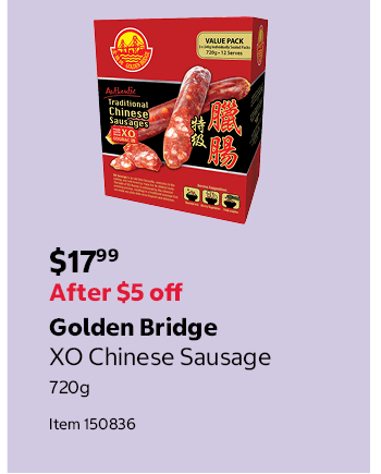 Golden Bridge XO Chinese Sausage 720g