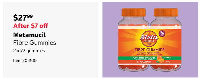 Metamucil Fibre Gummies 2 x 72 gummies