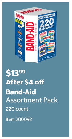 Band-Aid Assortment Pack 220 count