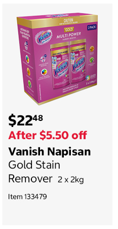 Vanish Napisan Gold Stain Remover 2 x 2kg