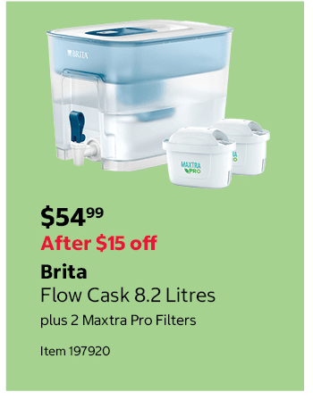 Brita Flow Cask 8.2 Litres plus 2 Maxtra Pro Filters