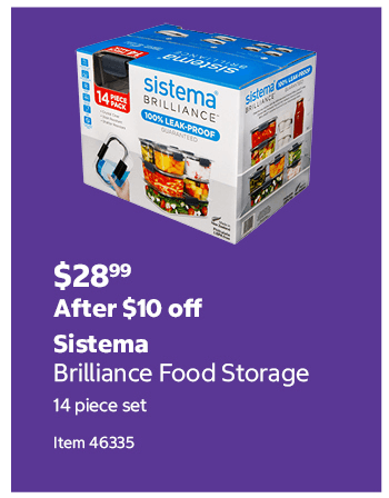 Sistema Brilliance Food Storage 14 piece set