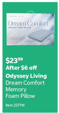 Odyssey Living Dream Comfort Memory Foam Pillow