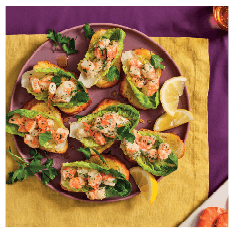 Prawn crostini